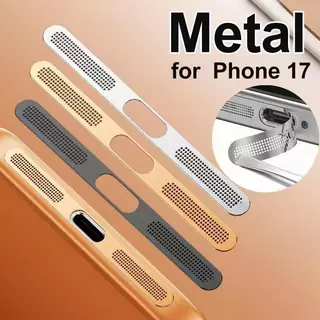 กันฝุ่น ป้องกันลำโพงโทรศัพท์ For lPhone16 17 17Pro/17ProMax ฝาครอบตาข่าย สติ๊กเกอร์ตาข่ายกันฝุ่น สติกเกอร์ตะ ข่ายโลหะ