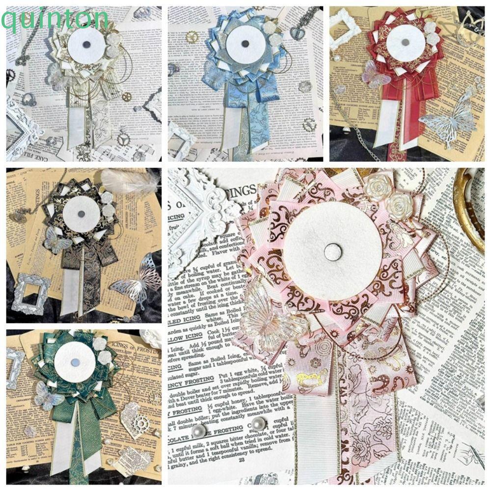 QUINTON Anime Badge Holder, Oblique Tail Ribbon Lightweight Pins ขาตั้งจอแสดงผล,พลาสติกคอสเพลย์ตกแต่