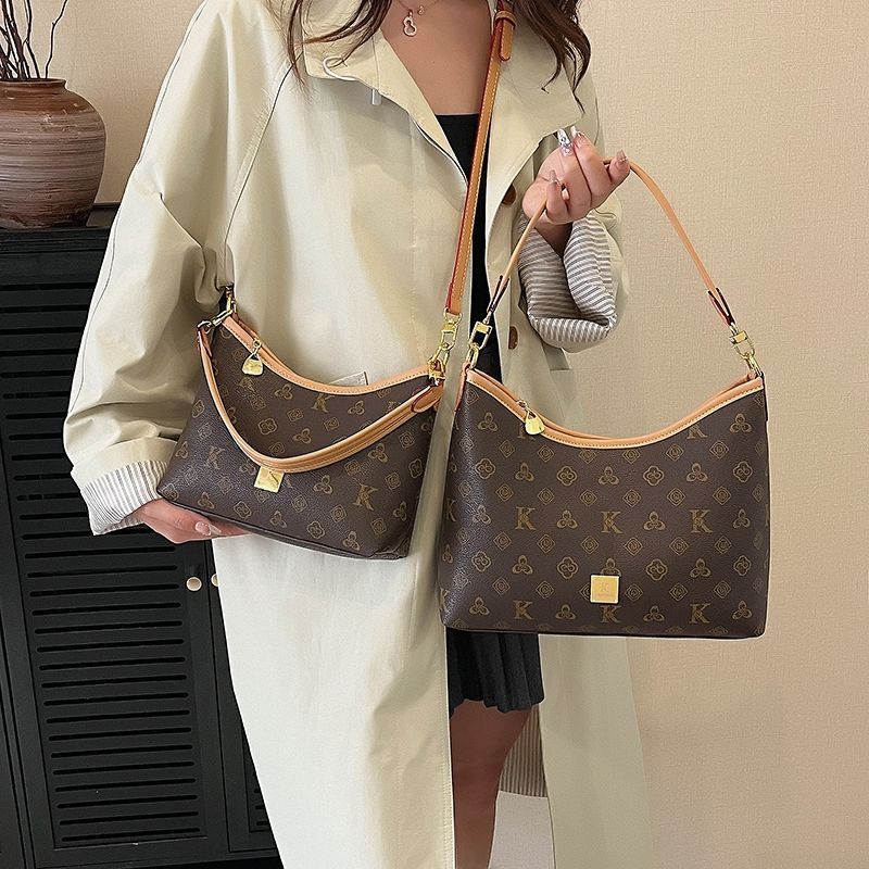 Paul Joey Fashion Print One-Shoulder Large-ความจุ Underarm Bag Small Tote Premium 2026 Retro All-Mat