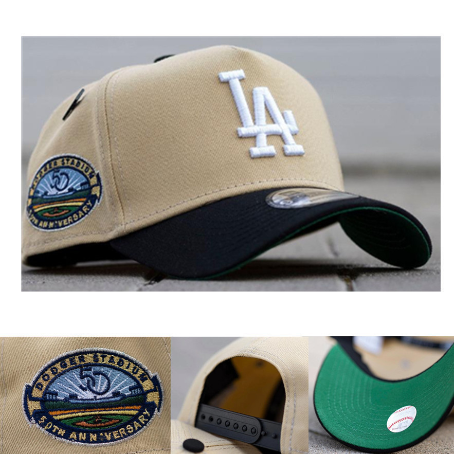 หมวก Snapback MLB Los Angeles Dodgers สีเบจ