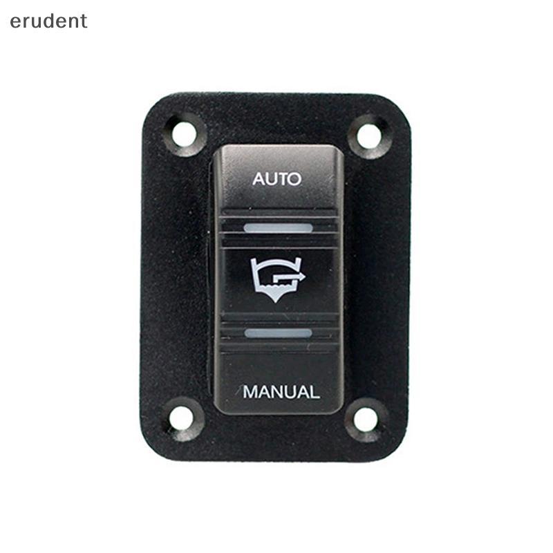 Erudent 3 Way Bilge ปั๊ม Roer สวิทช์กันน้ํา 12V 24V 4Pin 20A SPDT อัตโนมัติ/ปิด/คู่มือ Bilge ปั๊มแผงสวิตช์พร้อมไฟ LED ใหม่