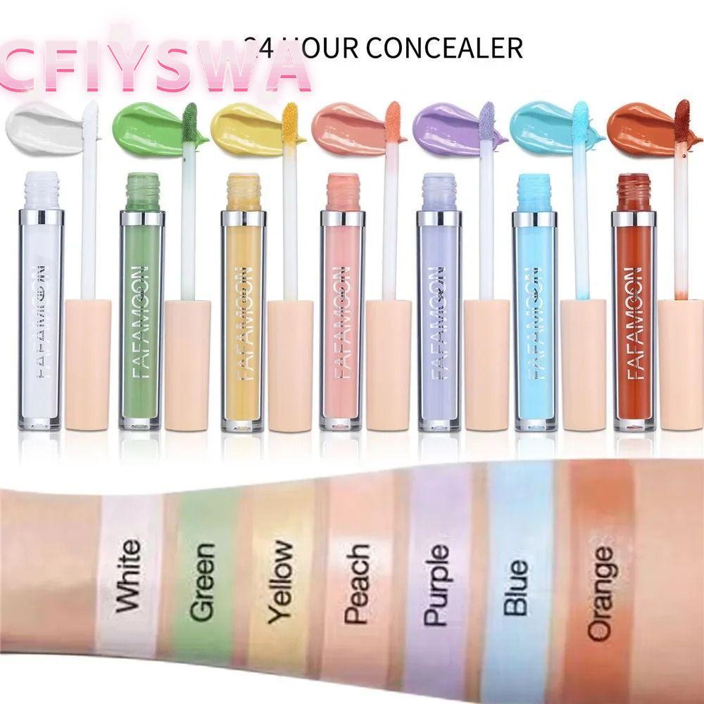 CFIYSWA Foundation Cream, Full Coverage Cover Spot Acne Liquid CONCEALER, 2.5ML Dark Circles Even Sk