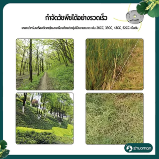 จานเอ็นตัดหญ้า จานเอ็นอลูมิเนียม 4 รู/8 รู สะดวกใช้งานง่ายเปลี่ยนง่าย แข็งแรง ปลอดภัย ไม่แตกหักง่าย การป้องกันสนิม