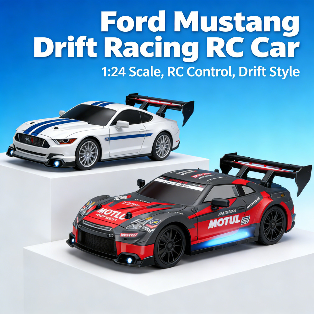 รถของเล่น GTR AE86 รถรุ่น Ford Mustang รีโมทคอนโทรล รถบังคับระยะไกล Drift Racing 1:24