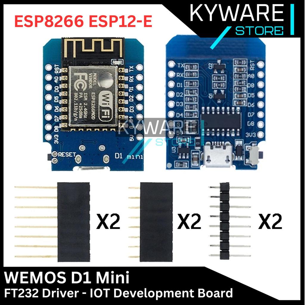 KYWARE Wemos D1 Mini ESP8266 NodeMCU Wifi IOT ESP 8266 บอร์ดเบี่ยงเบน ESP-12