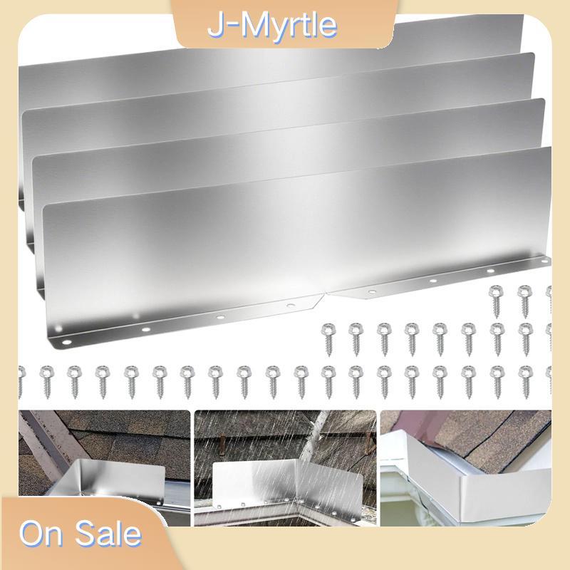 J-Myrtle 4 ชิ้น Rainwater Valley Gutter Splash Guard Rain หยด Gutter Guard, Rain หยด Gutter Guard สํ