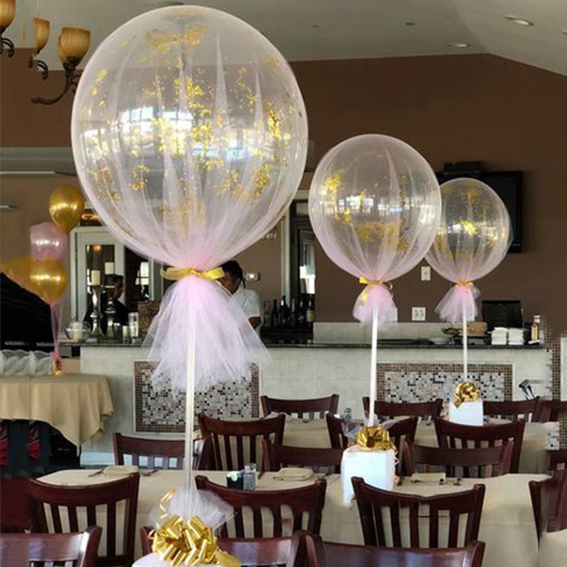 (ร้านไทย)ชุดฐานพร้อมก้านฟอยล์ สูง38cm. สำหรับใช้ตกแต่งลูกโป่ง จัดงานวันเกิด ปาร์ตี้ต่างๆ (BS-40)