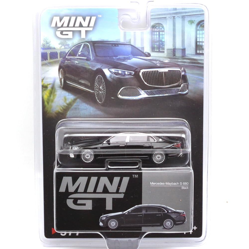 MINI GT 1:64 Scale MERCEDES-MAYBACH S 680 (BLACK) America MiJo Toys Exclusive Mercedes Maybach S680 