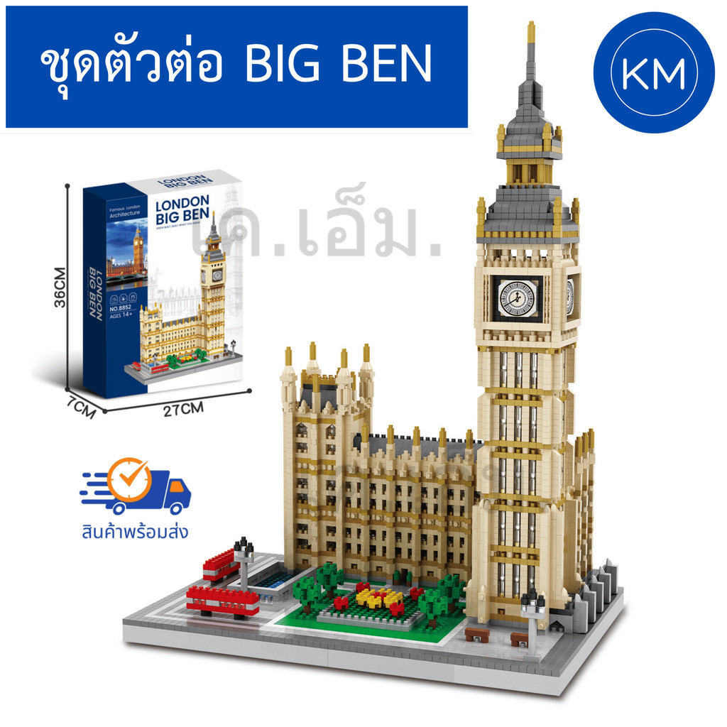 ชุดบล็อกตัวต่อ บิ๊กเบน สถาปัตยกรรมคลาสสิก London Big Ben Architecture Building Blocks