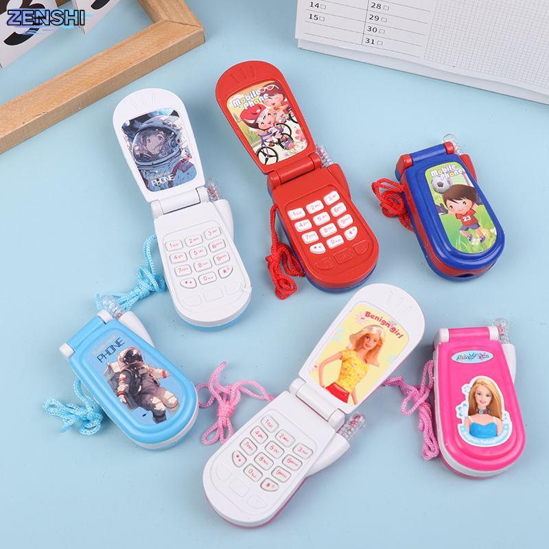 Zenshiaa 1 ชิ้นเด็กน่ารักเพลงแสง Early Education Vintage Flip Analog โทรศัพท์มือถือของเล่นเด็ก Interactive สาววันหยุดของขวัญ
﻿