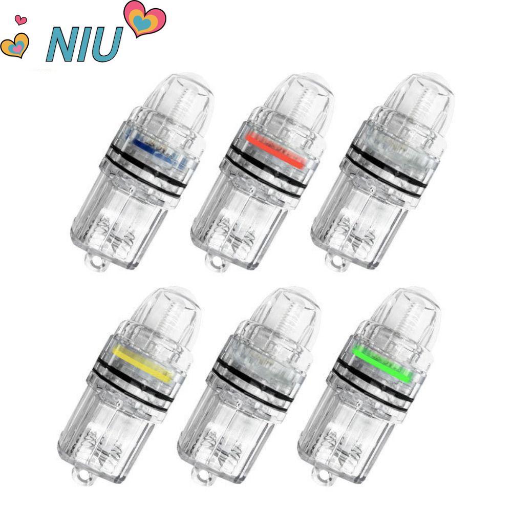 NIUYOUJS เหยื่อล่อปลา LED กระพริบ กันน้ำสำหรับเครื่องมือตกปลา พลาสติก ใช้งานได้ทั้งกลางวันและกลางคืน