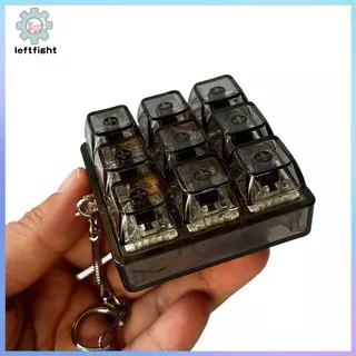 ซ้าย 4/9 คีย์คีย์บอร์ดแกนเครื่องทดสอบ LED คีย์บอร์ดของเล่นความเครียดบรรเทา DIY Fidget ปุ่ม Keycap Fidget พวงกุญแจของเล่นของขวัญ GHT
