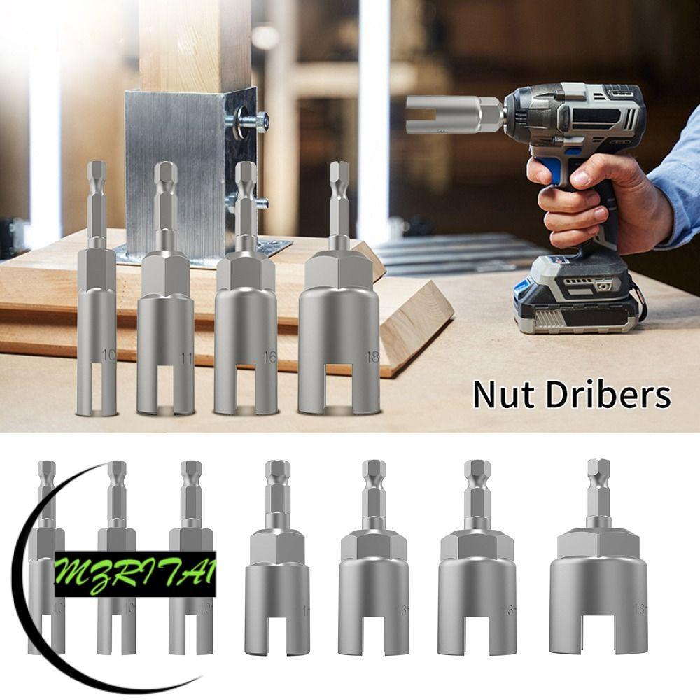 MARITA1 Wing Nut Driver Slot, H11/13/15/17/19 Steel Butterfly Bolt Socket Sleeve, คุณภาพสูง H10/12/1