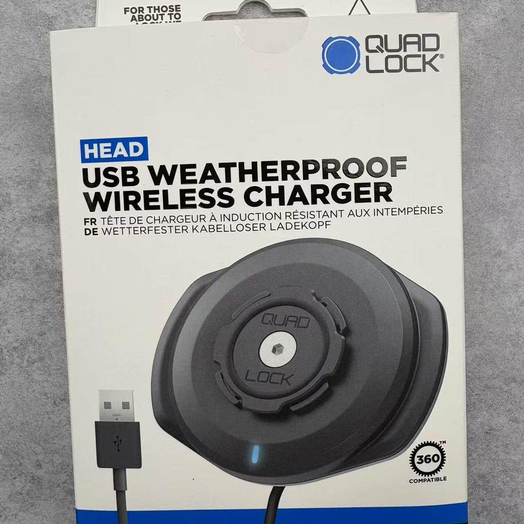 Quad Lock เครื่องชาร์จไร้สายกันน้ําแบบ Quad Lock ชาร์จเร็ว