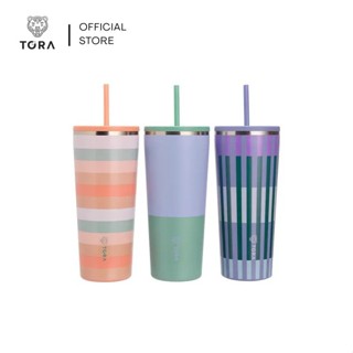 TORA แก้วน้ำสุญญากาศ 710 มล. รุ่น SS26 สแตนเลส 304 เก็บร้อน …