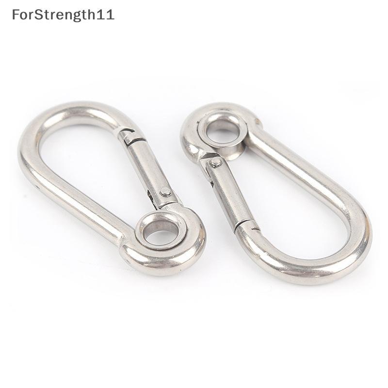 FO M4 M5 M6 M7 M8 สแตนเลส Carabiner Carbine Snap Hook ตาไก่ฤดูใบไม้ผลิ Bule Key แหวน TH