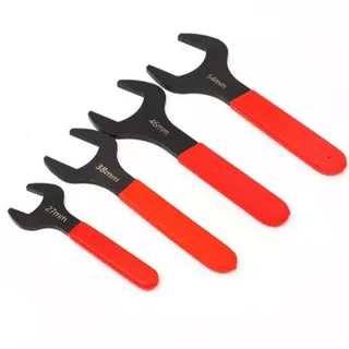 IOEFSGF69 1 ชิ้น U-Shaped Spanner, บางแบนหัวเดี่ยวประแจปลายเปิด, 7-32 มม.เมตริก 15 องศา Offset มุม Blackening Single-Head Fixed ประแจสําหรับ Auto Repair