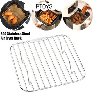 PTOYS Air Fryer Rack, Thicken พร้อมชั้นวางทําอาหารเท้า,แบบพก…