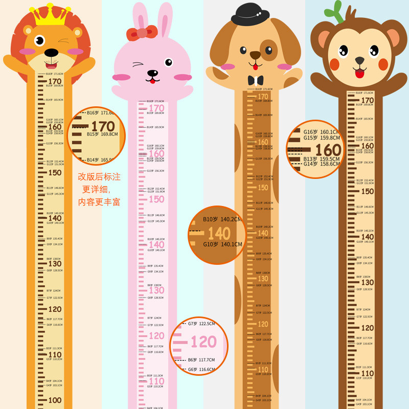 SK6094-SK6097 สัตว์ความสูงสติกเกอร์ Series ห้องเด็กเด็กอนุบาล Place สติ๊กเกอร์ติดผนังแบบกําหนดเอง 6G