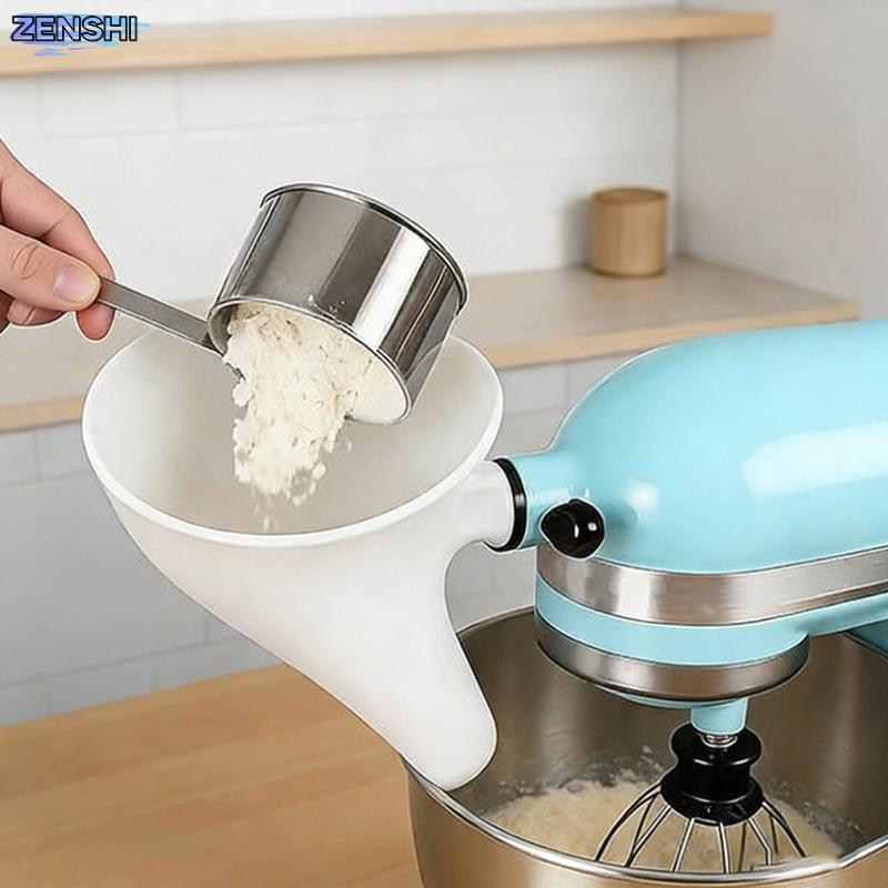 [Zen-t] ห้องครัว Aid Artisan Mixer ช่องทางแป้ง,เหมาะสําหรับ KSM150 ABS สิ่งที่แนบมาเพื่อป้องกันน้ําล