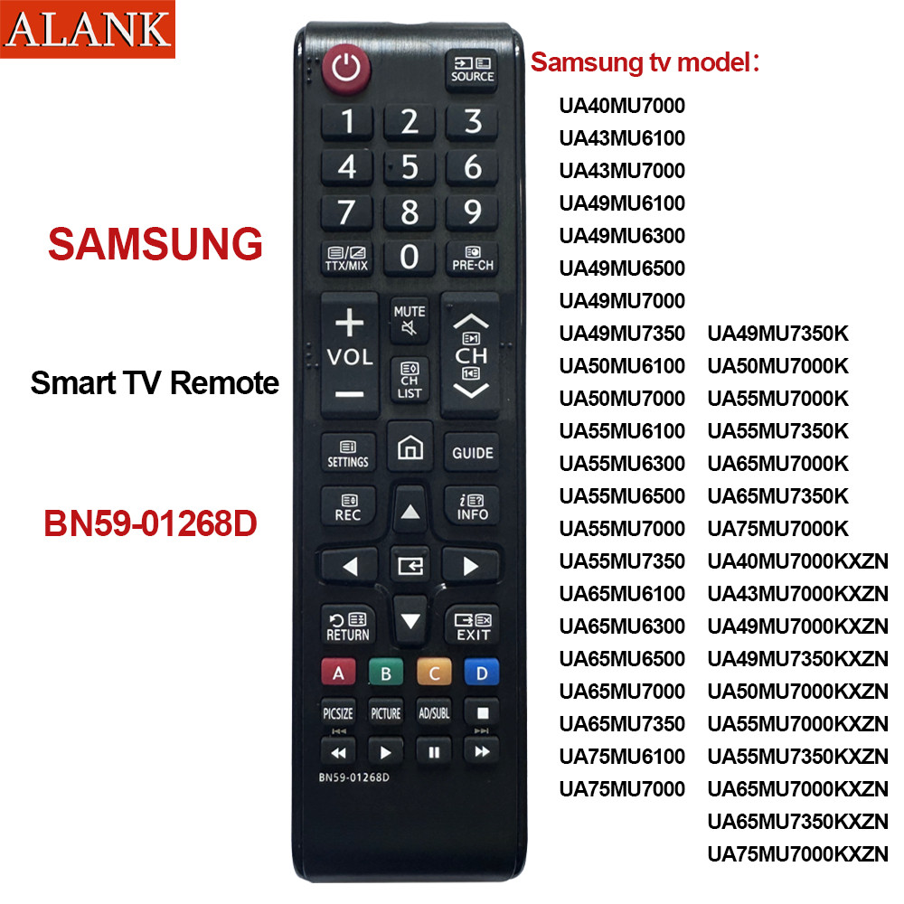 ALANK BN59-01268D Remote รีโมททีวี SAMSUNG สำหรับ Samsung LCD Smart TV (รีโมตคอนโทรลของแท้)