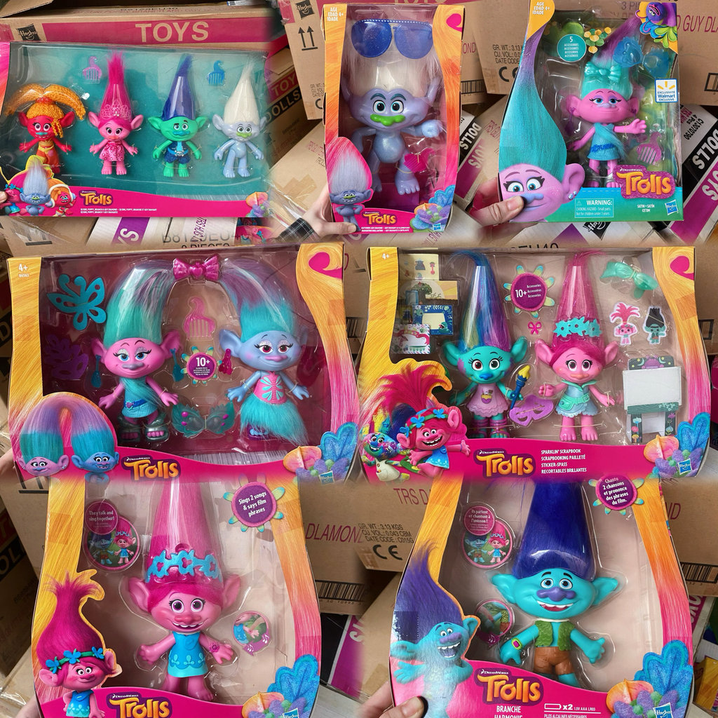 ของแท้เด็กเด็ก Troll Party Series Troll ตุ๊กตา Bobby เครื่องประดับตุ๊กตาของเล่น Play House