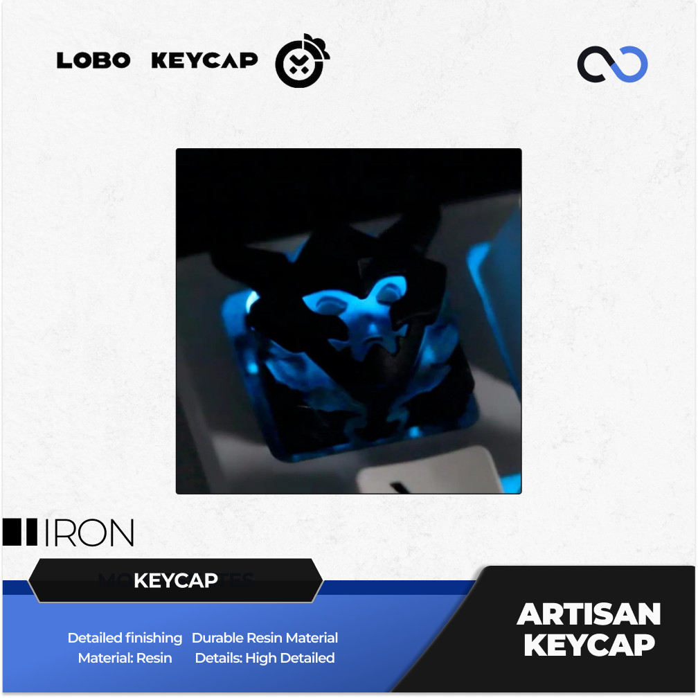 Lobo Iron Solo Leveling Anime Artisan Keycaps ปุ่มกดเรซิน