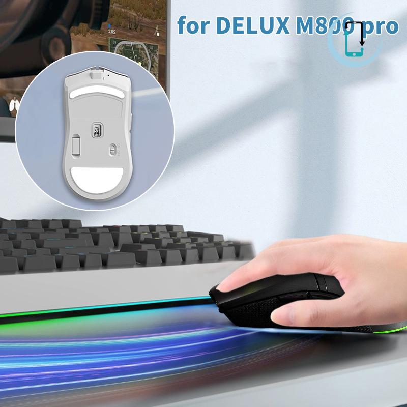 [AT] เมาส์เท้า Stier สําหรับ DELUX M800 Pro เมาส์สําหรับเล่นเกมแผ่นกันลื่น E-Sport Gamer อุปกรณ์เสริ