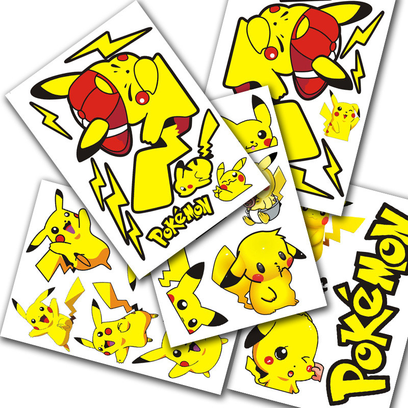 Jingle Cat Mario Car Sticker Doraemon Pikachu Cartoon Electric Car Sticker MLOS