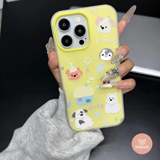 เคสอ่อนนุ่มลายน่ารักสัตว์การ์ตูน แบบ 2 in 1 ใหม่ OPPO Reno 5F 8T 15F 16F 5 11 10 12 13F 16 12F 5z 6 6z 13 14 14F 13F 15