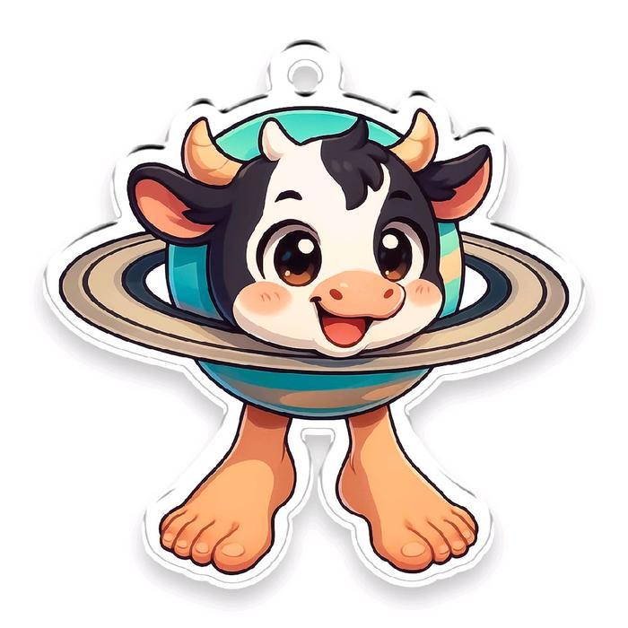 Gantungan kunci akrillik ganci อะคริลิค anomalili broot Saturnita, Trippi Trooppi, Frulia, Bobrito,