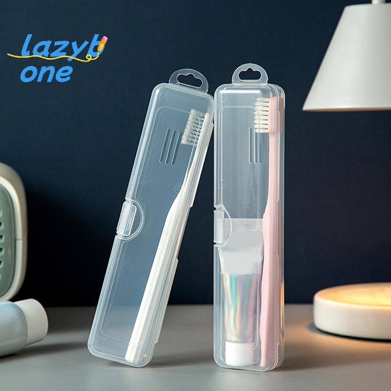 LZ-t] กล่องแปรงสีฟัน Transparent Organizer Case Travel ที่ใส่แปรงสีฟันแบบพกพากล่องพลาสติกยาสีฟันคอนเทนเนอร์ [ใหม่]
