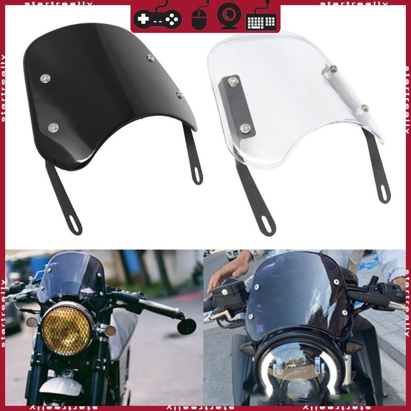 ST กระจกรถจักรยานยนต์ Wind Deflector กระจกรถจักรยานยนต์มุมมองที่ชัดเจนสําหรับ CG125