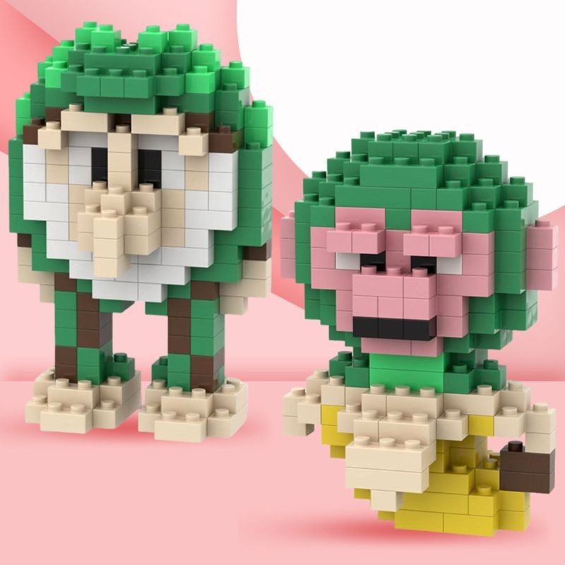 I Shan Hai Jing นามธรรม tungsahur stick man กล้วยลิง shark building blocks ประกอบของขวัญของเล่นสําหร