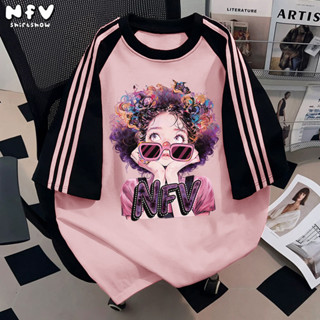 【จัดส่งตลอด 24 ชั่วโมง】NFV แฟชั่นเกาหลี🍒ระบายอากาศ ลายพิมพ์ก…