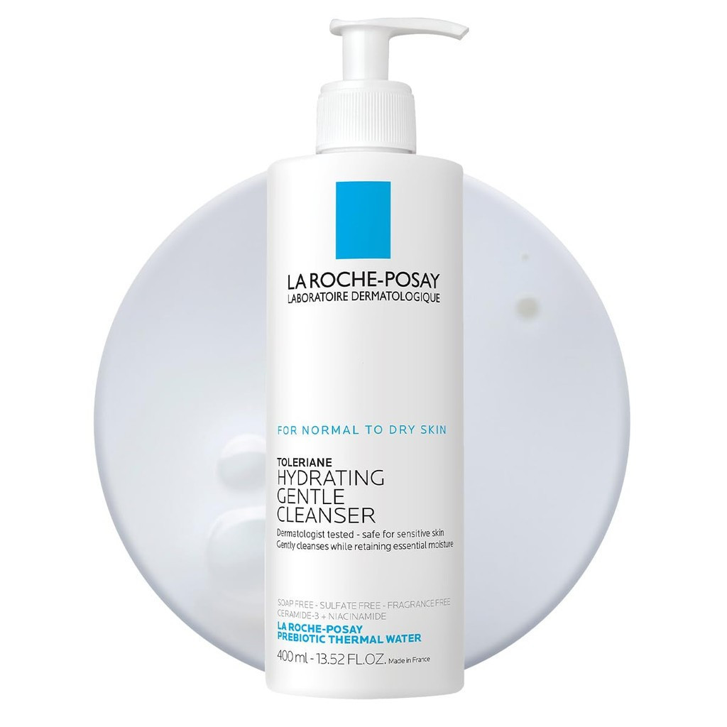 La Roche-Posay Toleriane Hydrating Gentle Face Cleanser, Hydrating Facial Cleanser พร้อม Niacinamide