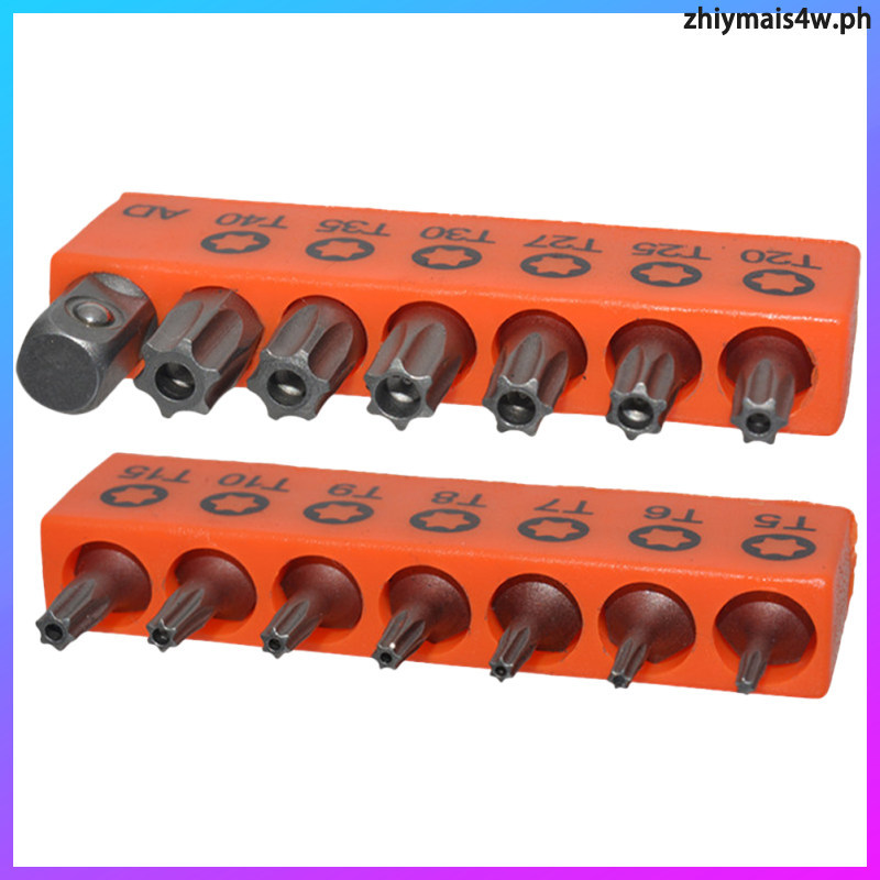1 ชุดสีส้ม Torx Security Bit ชุด S2 โลหะผสมเหล็ก Tamper Proof Star Bits สําหรับสกรู zhiymais4w