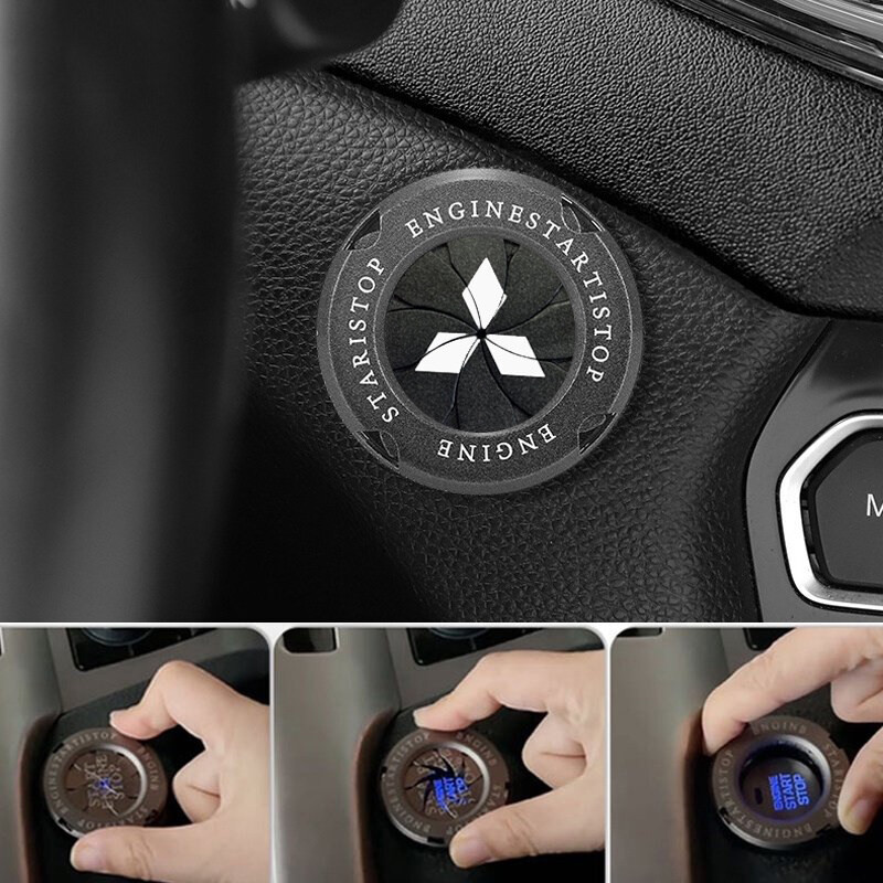 Mitsubishi รถเครื่องยนต์ Push Start Stop ปุ่มสําหรับ Mitsubishi RALLIART ASX Triton Pajero Sport Out