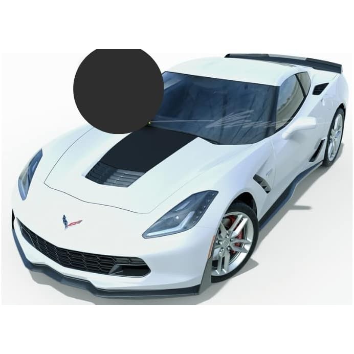 Carbon Flash Black Metallic Hood Stripe Base Model Vinyl Decal Hood External Stripe เข้ากันได้กับ 20