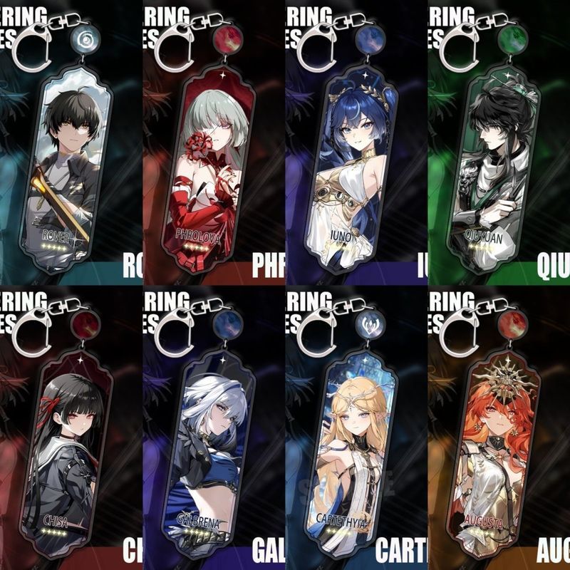 Wuthering Waves/zani/Cartethyia/จี้พวงกุญแจอะคริลิคแบบยาว/fdgja