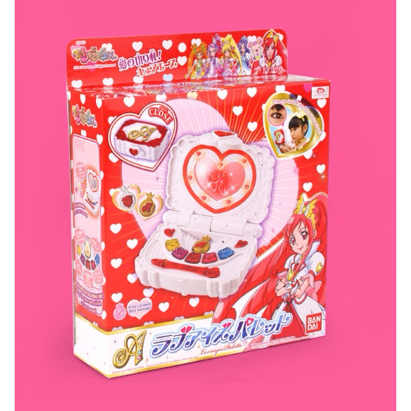 ✨BANDAI BANDAI BANDAI Heartbeat Pretty Girl Cosmetic Case Transformer Girl Toy Model Gift