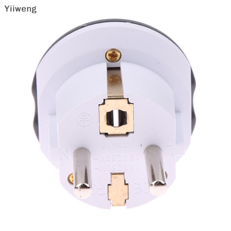 [Yiyiweng] ปลั๊กแปลงมาตรฐานเยอรมัน FR AU US UK To EU Euro Korea Universal Travel Adapter Home Plug A