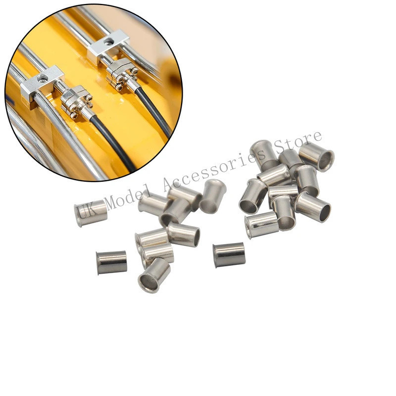 ไฮดรอลิก 3 มม./4 มม.ท่อโลหะแขนท่อน้ํามัน Hoop สําหรับ RC Excavator Bulldozer Connector Kobelco Kabol
