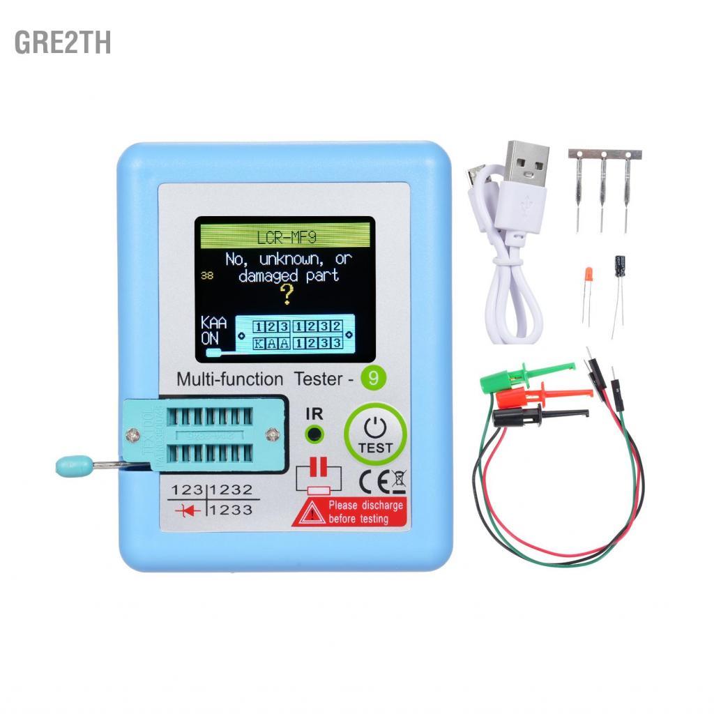 Gre2th LCR-MF9 1.8 จอแสดงผล TFT LCD Multi-Meter เครื่องทดสอบทรานซิสเตอร์ DIODE Triode acitor RESISTO
