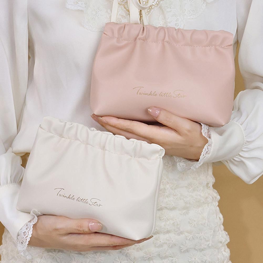 กระเป๋าเครื่องสําอางกันน้ํา Simple Travel Make Up Bag กระเป๋าลิปสติกอัตโนมัติปิดการจัดเก็บ I5j7