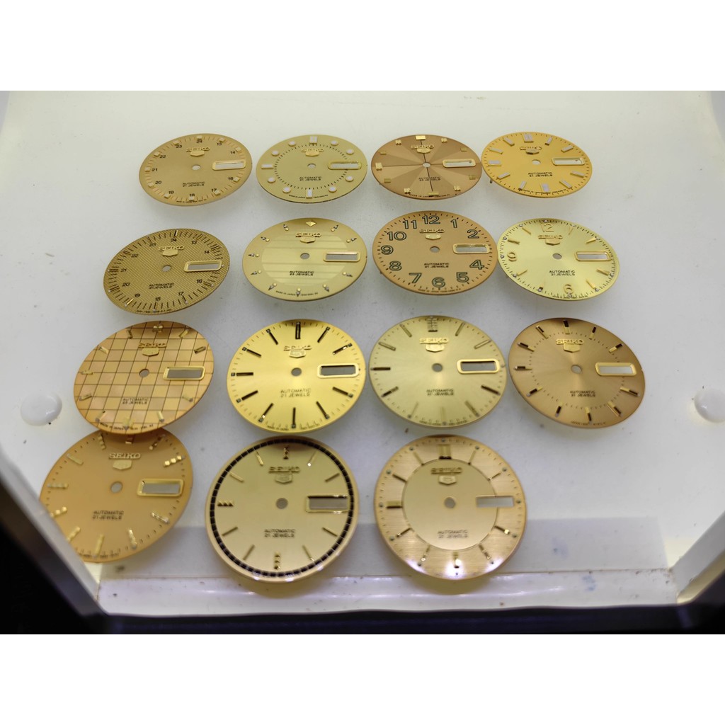 อุปกรณ์เสริมนาฬิกาแบบเก่า Seiko Dial Pack 7S26/7S36-7009 การเคลื่อนไหว 28.5 มม. 4-Bit แผ่นดิสก์สีเหล