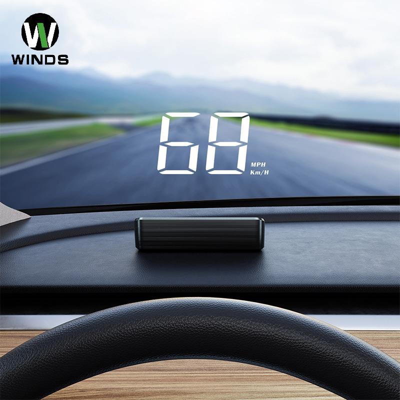 ODS รถ Speedometer HUD GPS Head Up จอแสดงผล Digital Speed Meter กระจกโปรเจคเตอร์สําหรับยานพาหนะ Tru Auto Electronics อุปกรณ์เสริม OD