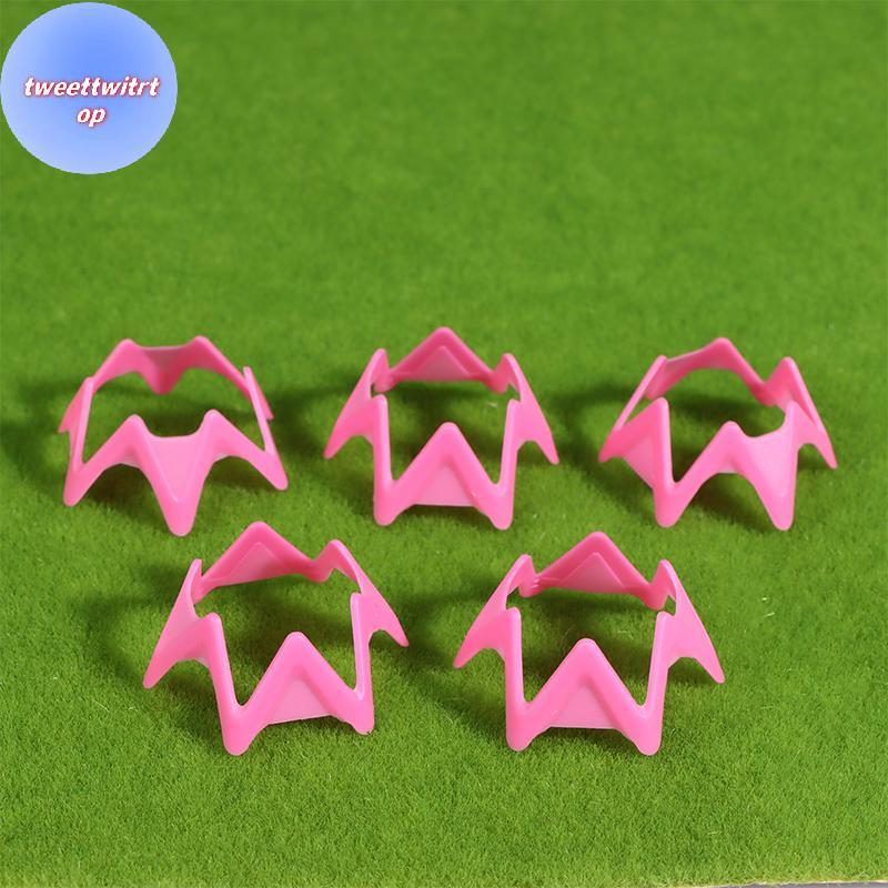 DOUSUN 5 ชิ้นพลาสติก Golf Mat Tees กอล์ฟจําลอง Tees ฝึกกอล์ฟ Tees สําหรับฤดูหนาวสนามหญ้าขับรถช่วง Ho