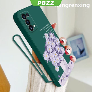 PBZZ เคสซิลิโคนนิ่ม ลายการ์ตูนดอกไม้ กันกระแทก สําหรับ oppo RENO 5 5g oppo RENO 4 4g reno5 5g YTYHH01