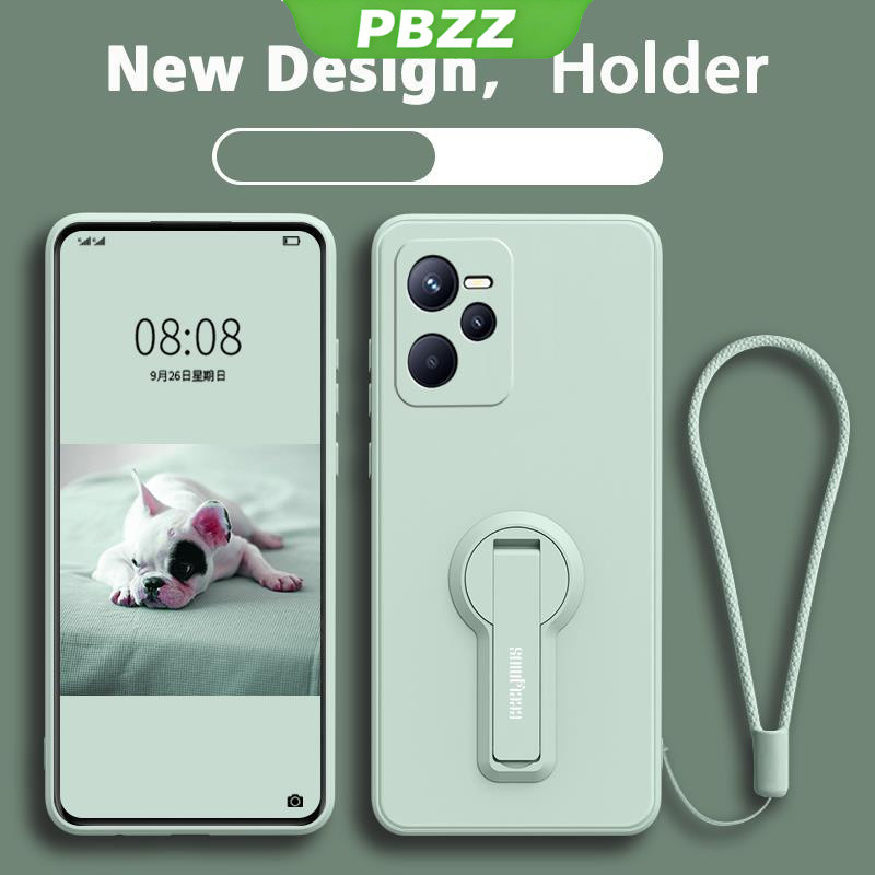 PBZZ FOR เคส ปลอก realme C35 realme C31 2022 5g โทรศัพท์กรณี softcase ซิลิโคนเหลวป้องกันเรียบกันกระแทกกันชนปกการออกแบบใหม่360 ° กับผู้ถือ ytxzzj01